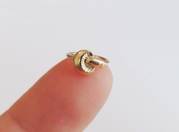 gold bee nose ring