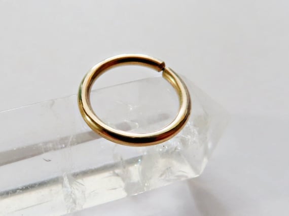 gold filled cartilage ring, gold helix hoop, gold hoop earring, gold filled ear piercing, 6mm, 7mm, 8mm, 9mm, 10mm, 20 gauge, 18 gauge, 16