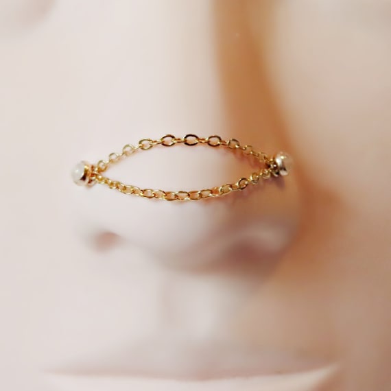 gold bee nose ring