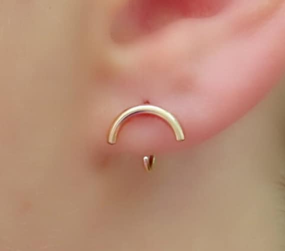gold bee nose ring