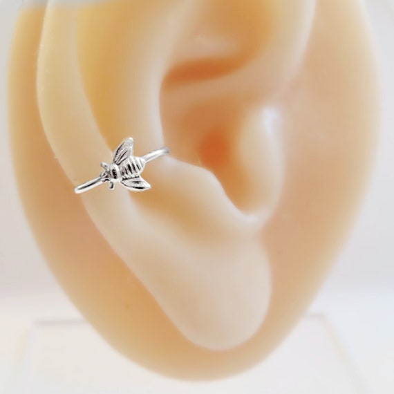 gold bee nose ring