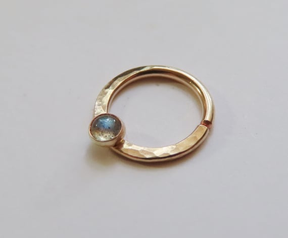 Labradorite septum ring clearance