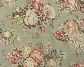 Vintage Ralph Lauren Charlotte Floral sage green cotton boho pillowcases