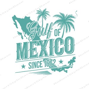 Gulf Of Mexico 1672 Shirt Designs, Gulf Retro Coast Png, Mexican Gift For Mexico Lover, Historic Map Tee, Retro Educational Art PNG