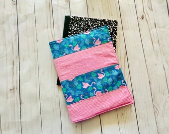 Flamingo Patchwork Composition Notebook Cover