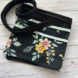 Modern Teacher apron in mint green and black