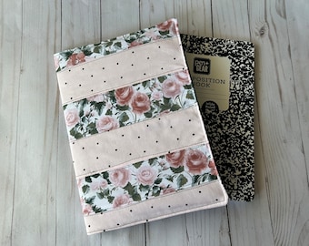 Floral Patchwork Composition Notebook Cover