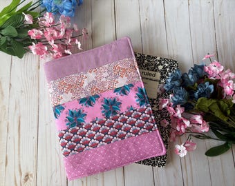Pink and Purple Floral Composition Notebook Cover