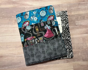 Haunted Mansion Composition Notebook Cover, Vacation Planning Notebook Cover