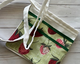 Modern Teacher apron with Strawberries