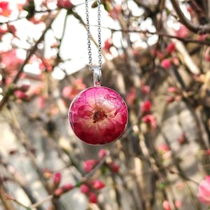 Anello in resina di legno con fiori secchi, stile vintage e moda