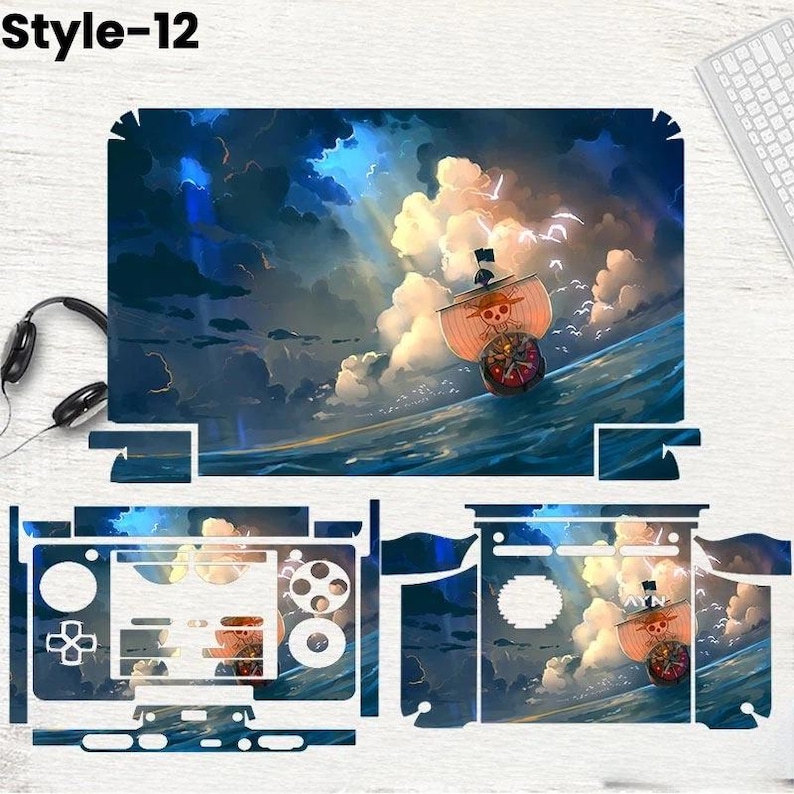 AYN Thor Skin Sticker Full Body Protective Vinyl Wrap Handheld Console Decal Anti Scratch Cover Gamer Gift style 12