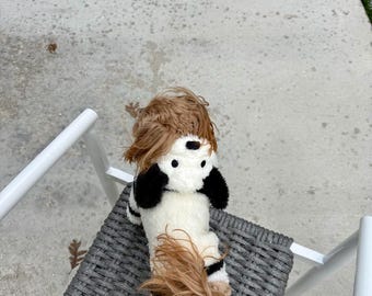 Panda Hund Hoodie, Plüsch Fleece Overall, Kleiner Hund Winter Outfit, Welpen Pyjama