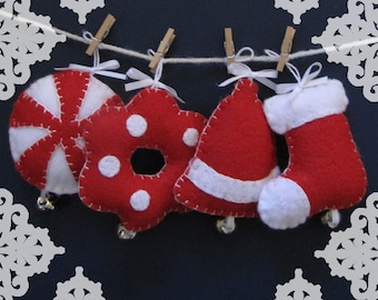 Felt christmas ornaments  Etsy