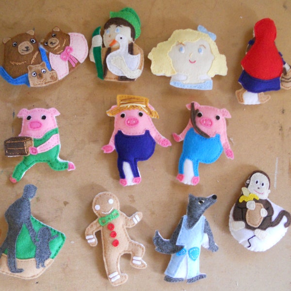 Custom Order-  Felt Storybook Characters
