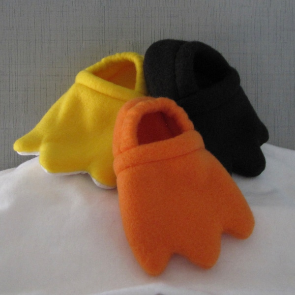 Fleece Duck Feet Baby Soft Sole Slippers- Yellow or Orange Fleece Duck Feet Baby Shoes