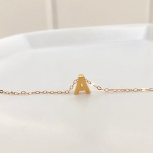 The Carrie. Personalized Gold or Silver initial necklace