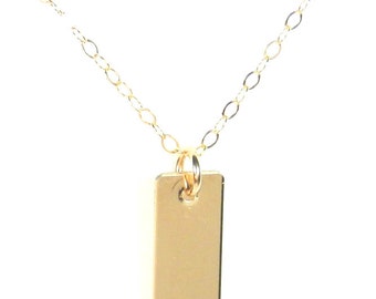 Tiny Bar Necklace