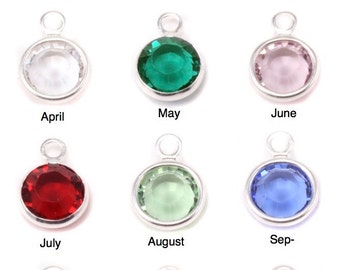 Add a birthstone charm. Swarovski Crystal Channel  charm