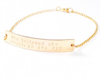 Jessica bracelet. Gold filled or Sterling Silver.