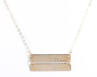The Ashlee Stacked Bar Necklace