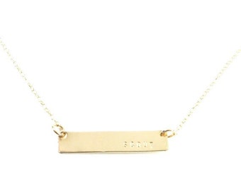 Jessica Necklace with Tiny Font