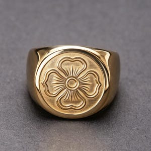 Anello con calice di cachi della dinastia Han, gioiello vintage di lusso.