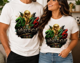Wereldkampioenschap voetbal 2026 voetballogo, aangepast voetbalshirt VS Canada Mexico