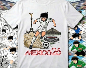 Captain Tsubasa Mexico 2026 voetbalshirt 02, anime-voetbalshirt, Super Campeones-fankleding