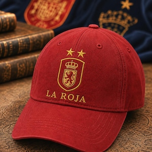 Spain World Cup 2026 Soccer Cap, Embroidered Spanish Flag Baseball Hat, World Cup 2026 Champions, Campeón del Mundo