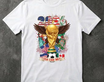3D voetbalshirt WK 2026, aangepast voetbalshirt VS Canada Mexico