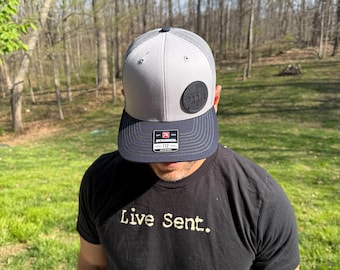 Faith Based Trucker Style Leather Patch Hat