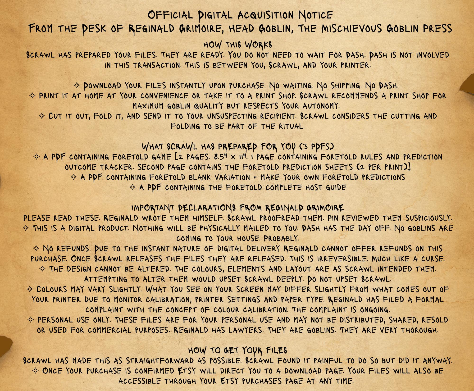 Foretold Game – Mini-game for Board Games, Tabletop Gaming (digital ...
