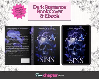 Dark Romance Skull Book Cover Bundle (Ebook & Paperback)