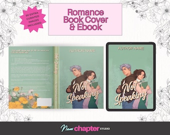 Illustrated Fake Dating Romance Book Cover Premade Ebook Paperback Wrap Exclusive Design
