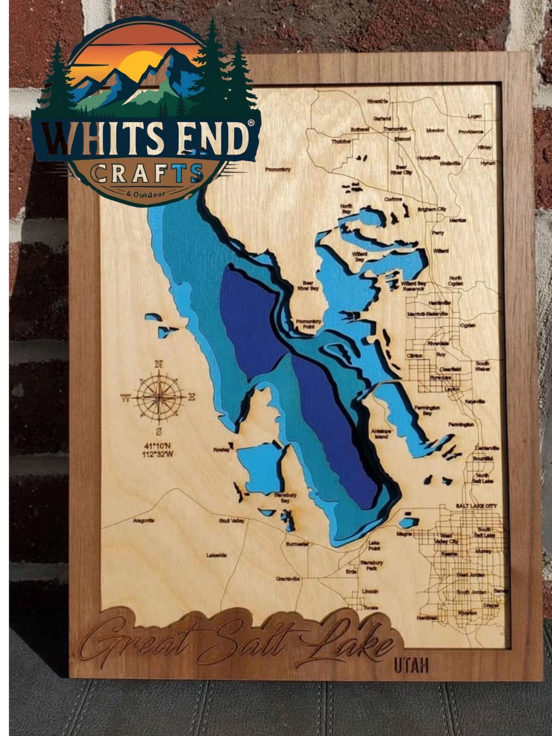 Great Salt Lake Layered Map - Etsy