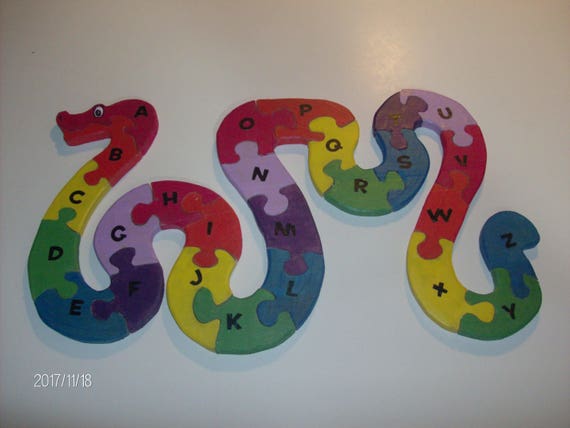 snake alphabet puzzle