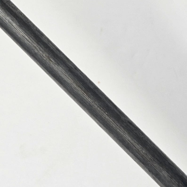Vintage Turned Wood Handle Knife Sharpening Steel Honing Rod image 7