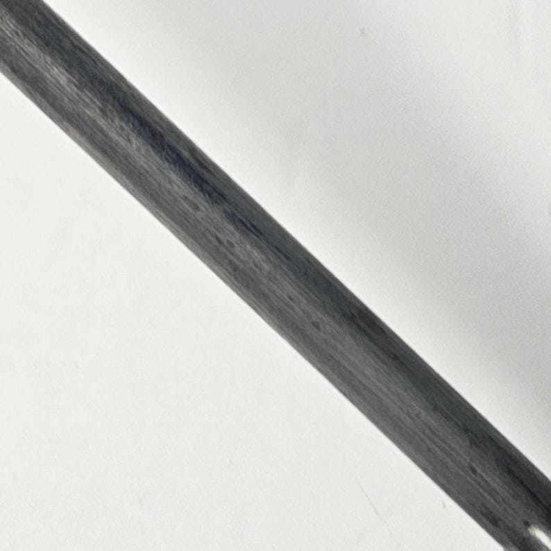 Vintage Turned Wood Handle Knife Sharpening Steel Honing Rod image 6