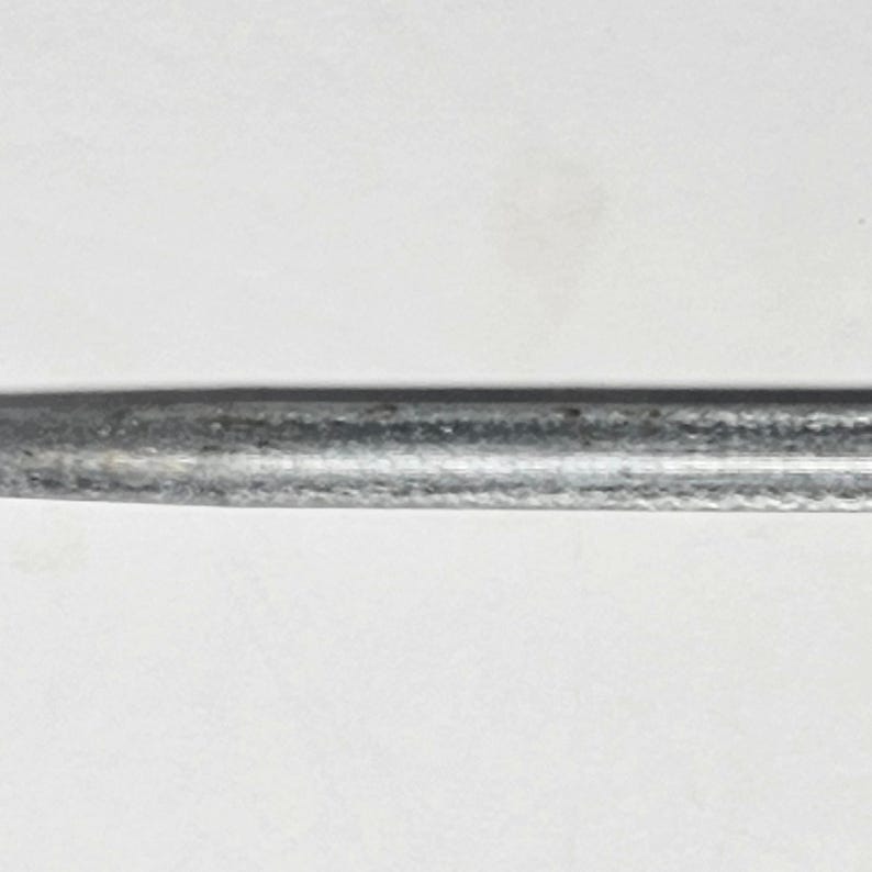 Vintage Black Handle Diamond Coated Knife Sharpening Steel Honing Rod image 7