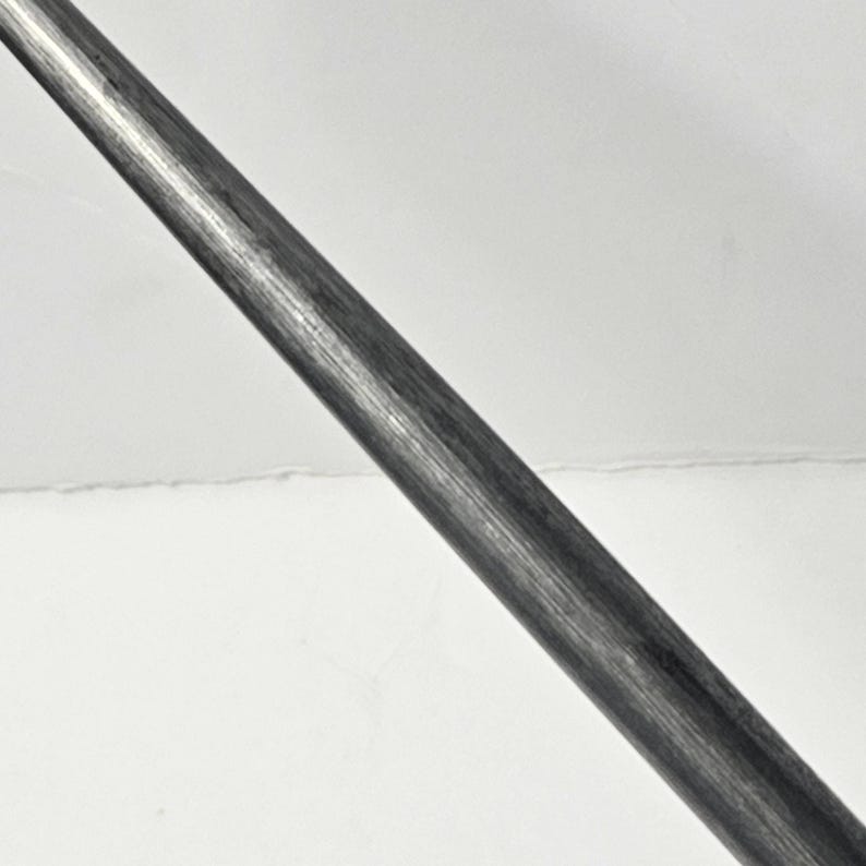Vintage Turned Wood Handle Knife Sharpening Steel Honing Rod image 8