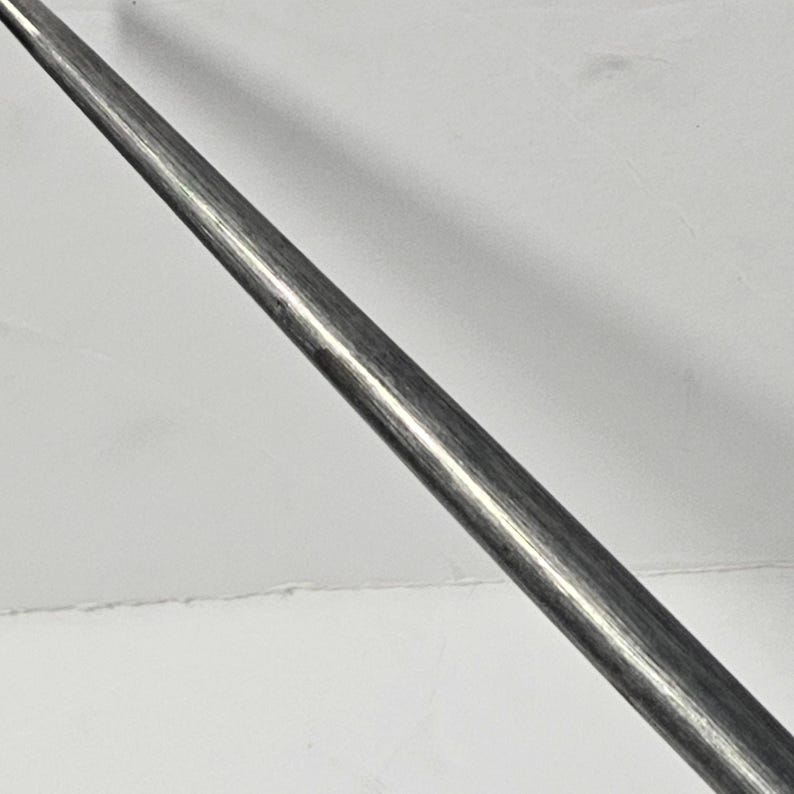 Vintage Turned Wood Handle Knife Sharpening Steel Honing Rod image 10