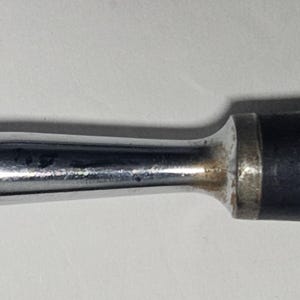 Vintage Black Handle Diamond Coated Knife Sharpening Steel Honing Rod image 5