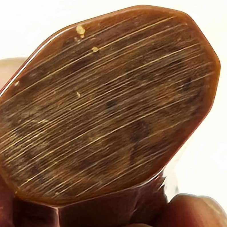 Varilla de afilado de acero para cuchillos antiguos con mango de cuerno imagen 8