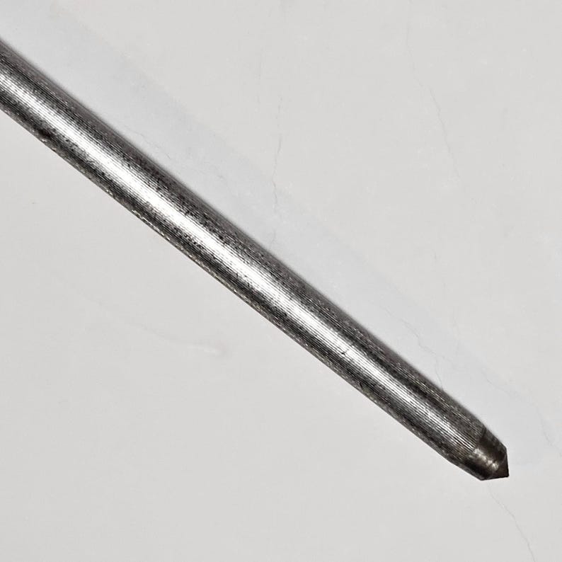Varilla de afilado de acero para cuchillos antiguos con mango de cuerno imagen 6