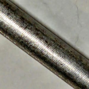 Varilla de afilado de acero para cuchillos antiguos con mango de cuerno imagen 7