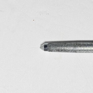 Vintage Black Handle Diamond Coated Knife Sharpening Steel Honing Rod image 8