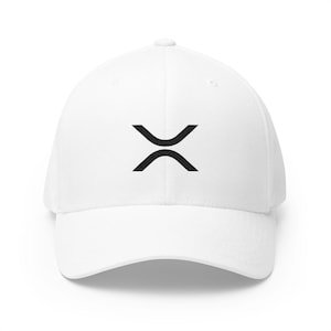 Minimal XRP Crypto Logo hat | Closed-Back Structured Cap Embroidery