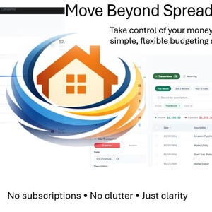 DreamNest Lite Budget App | Simple Personal Finance Tracker (Digital Download)