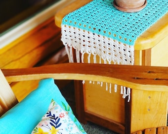 Boho Häkel-Tischläufer MUSTER: Cotton Home Decor (PDF-Muster)